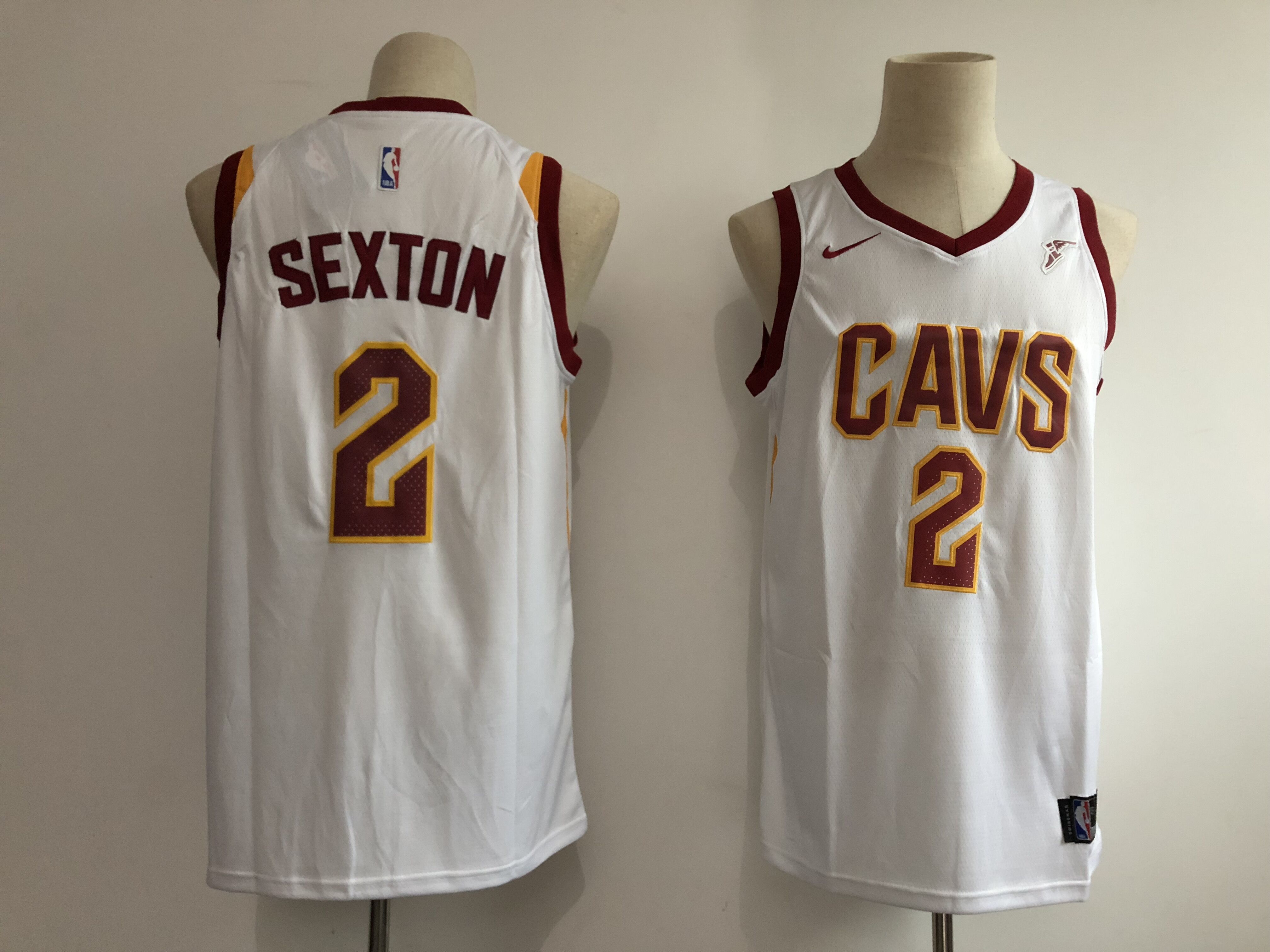 Men Cleveland Cavaliers #2 Sextdn white Game Nike NBA Jerseys-0